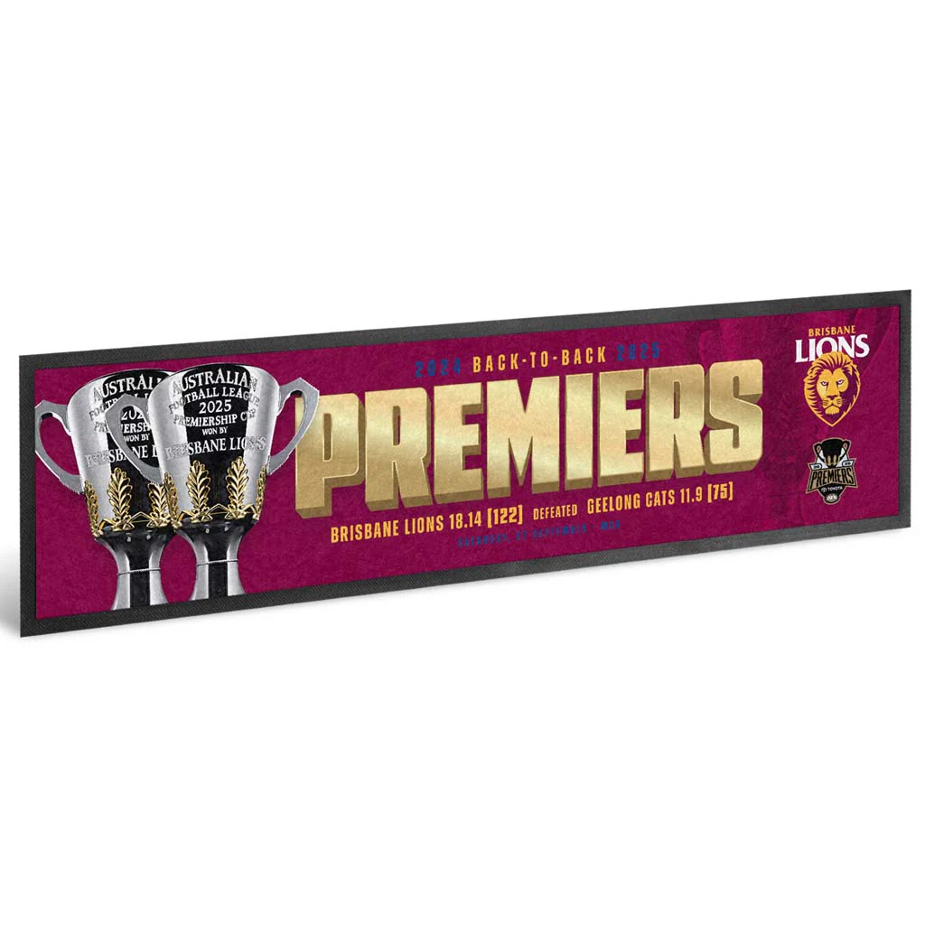 Brisbane Lions 2025 Premiers Bar Runner PH1