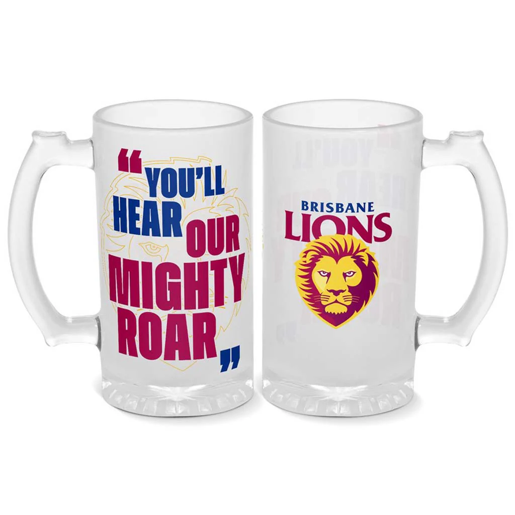 Brisbane Lions Frosted Stein 500mL