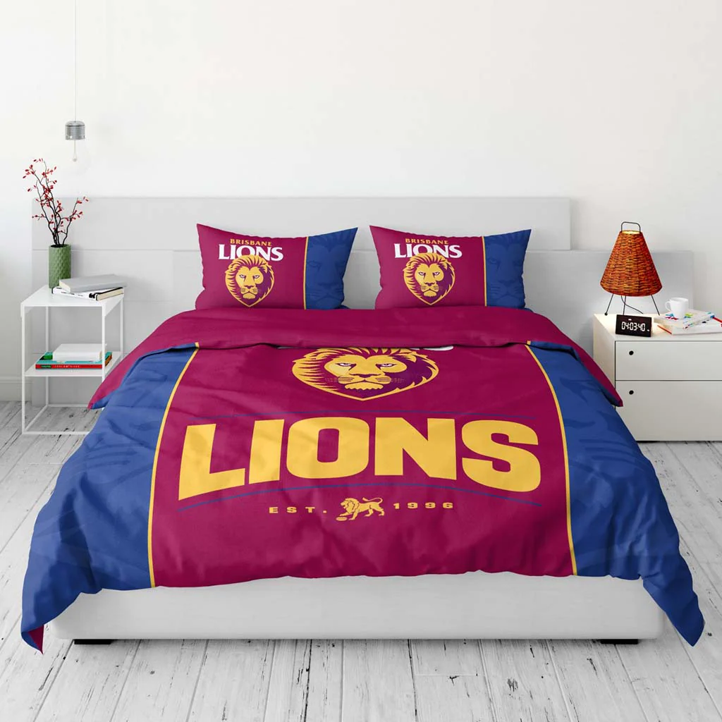 Brisbane Lions Quilt Cover Queen