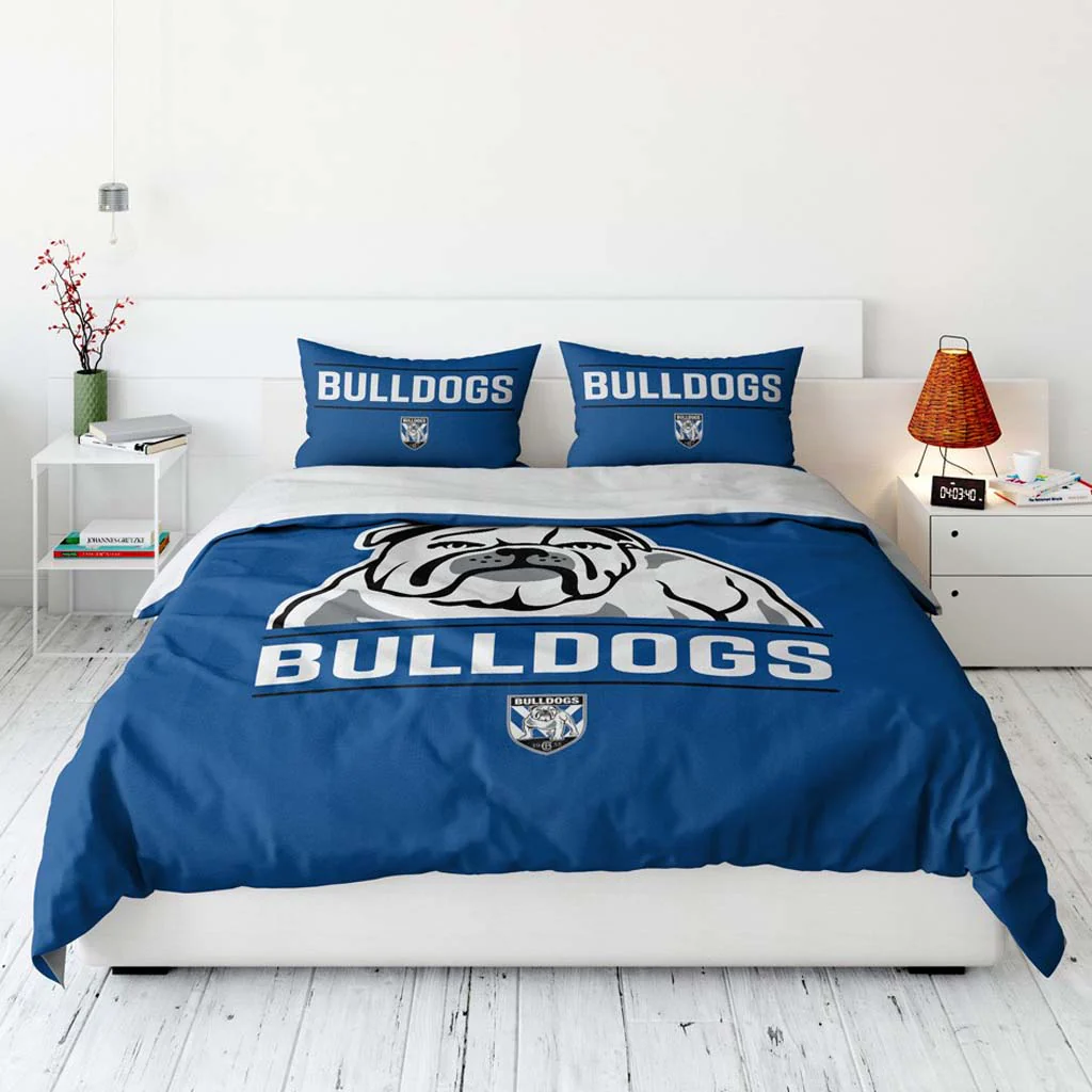 Canterbury Bulldogs Quilt Cover Set Double