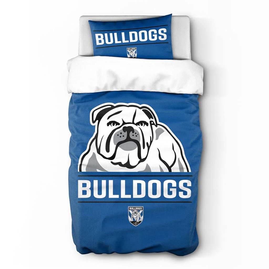 Canterbury Bulldogs Quilt Cover Set Single