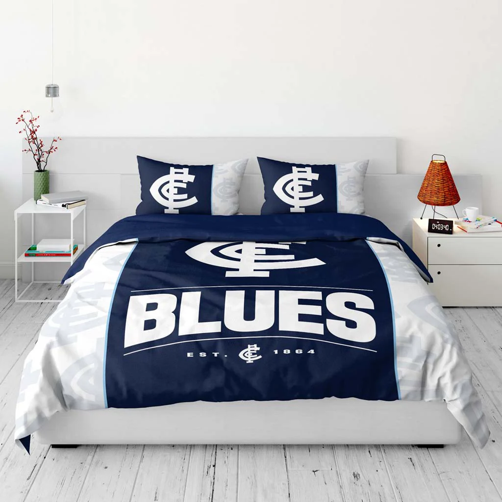 Carlton Blues Quilt Cover Queen