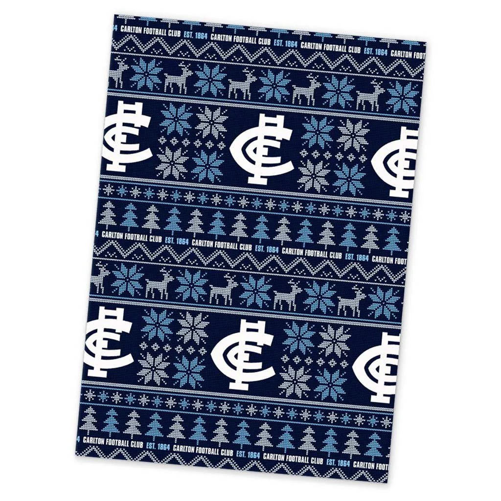 Carlton Blues Xmas Wrapping Paper