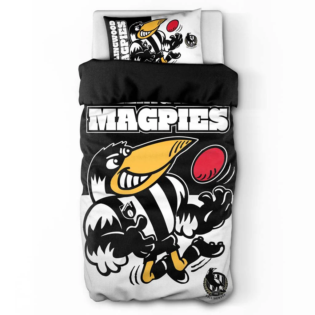 Collingwood Magpies Quilt Cover Single