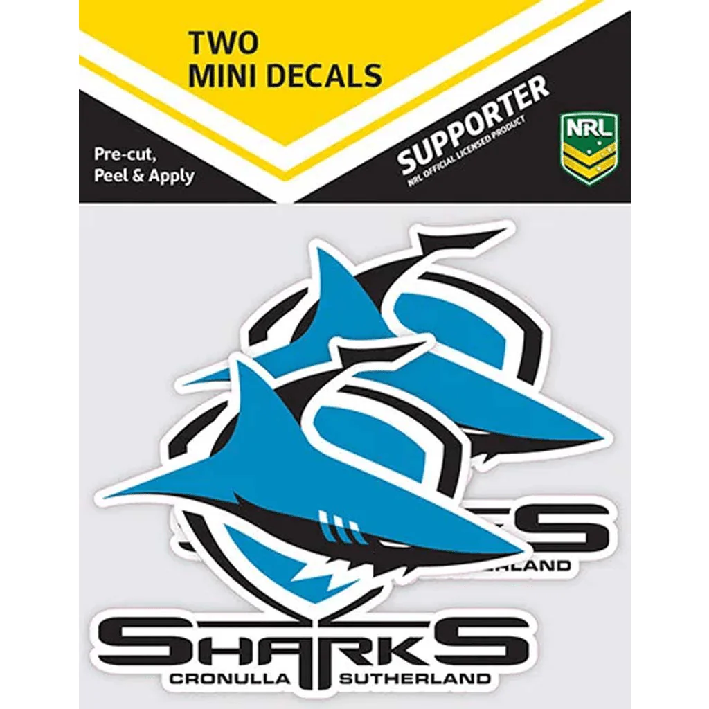 Cronulla Sharks Mini Decals