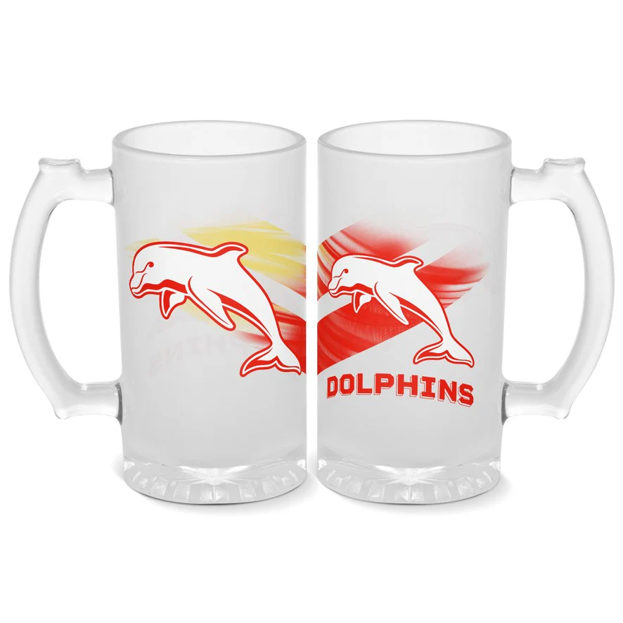 Dolphins Frosted Stein 500mL