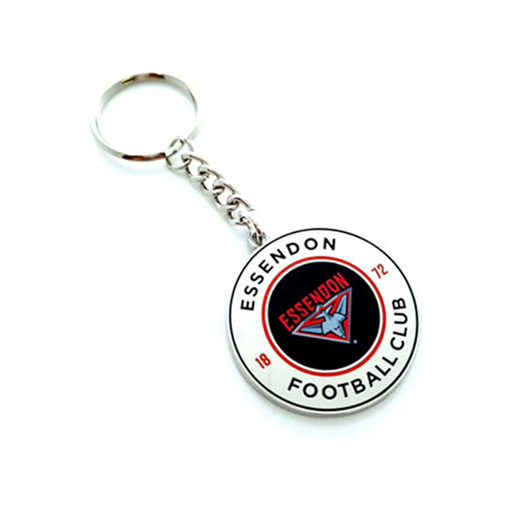 Essendon Bombers Round Keyring
