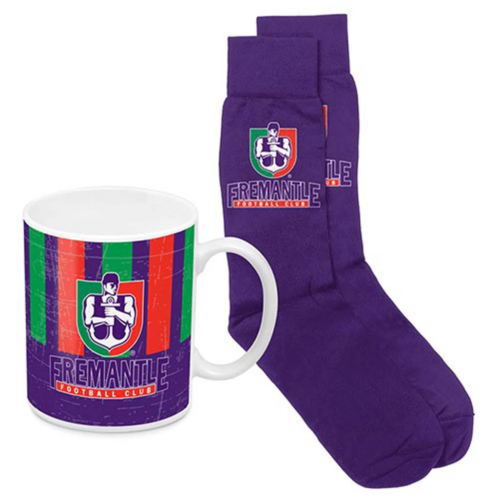 Fremantle Dockers Heritage Mug and Sock Set