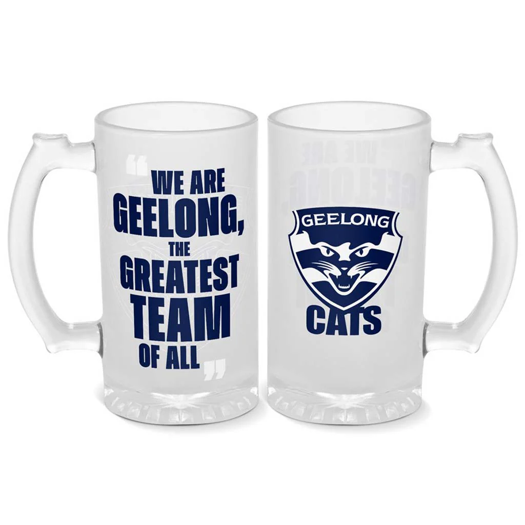 Geelong Cats Frosted Stein 500mL