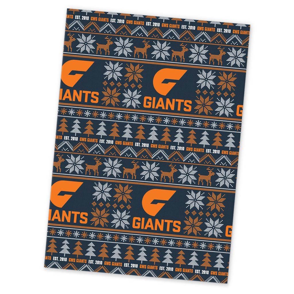 GWS Giants Xmas Wrapping Paper