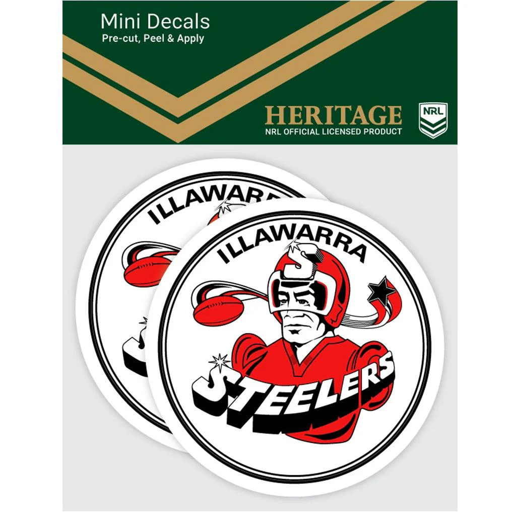 Illawarra Steelers Heritage Mini Decals