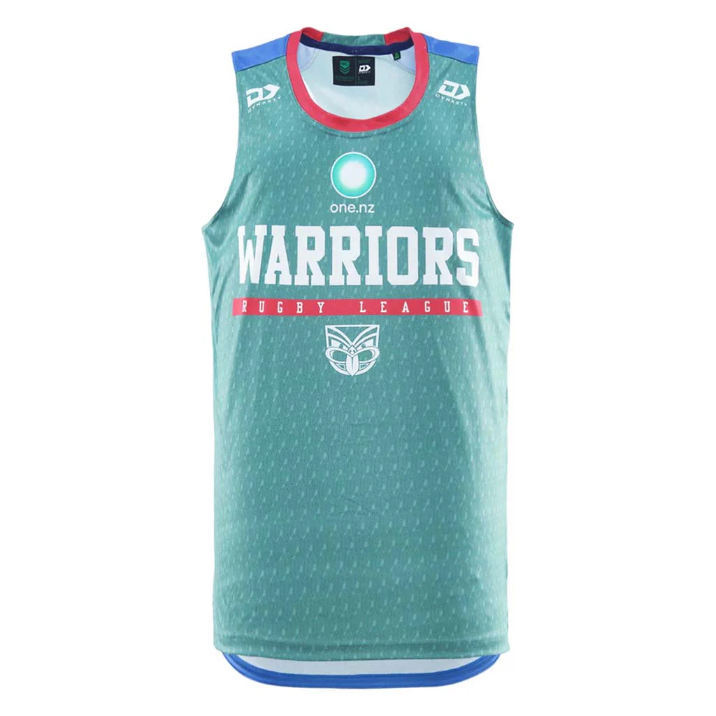 New Zealand Warriors 2026 Training Singlet Green