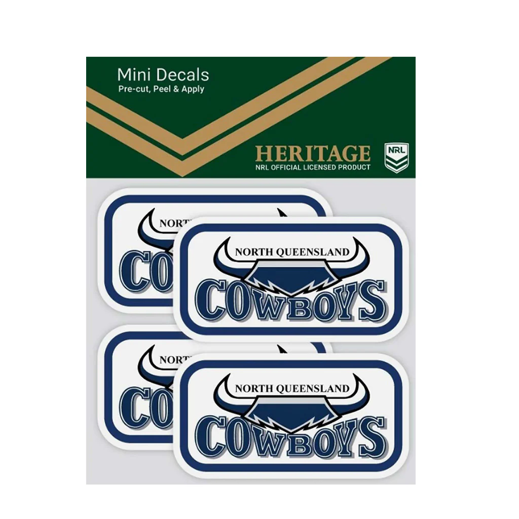 North Queensland Cowboys Heritage Mini Decals