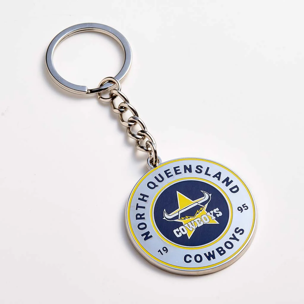 North Queensland Cowboys Round Keyring
