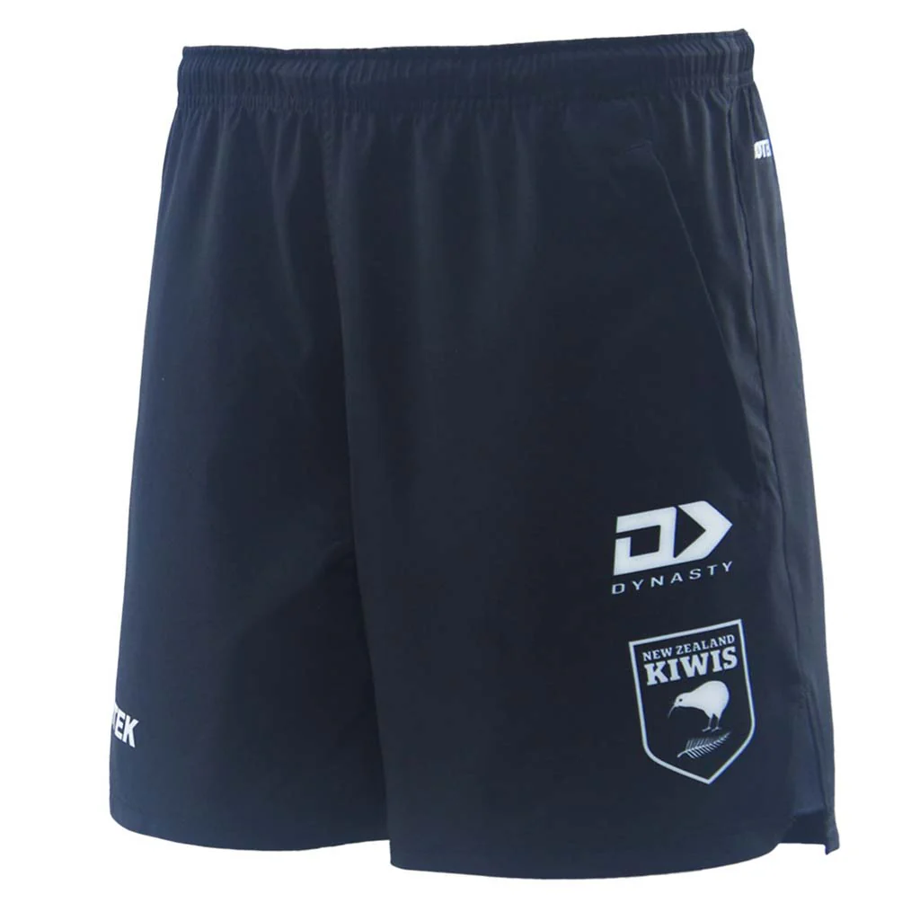 New Zealand Kiwis 2025 Gym Shorts Adult Black