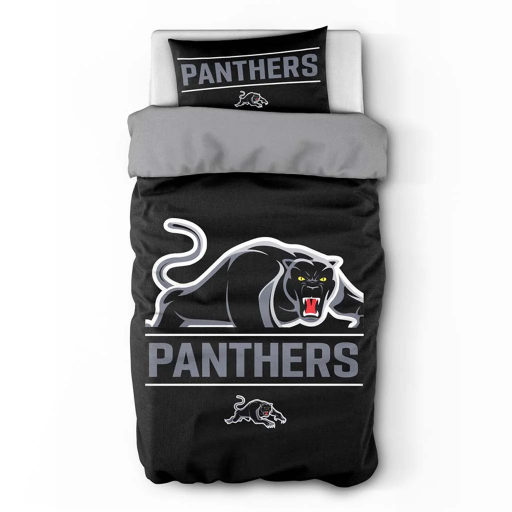 Penrith Panthers Quilt Cover Set Single