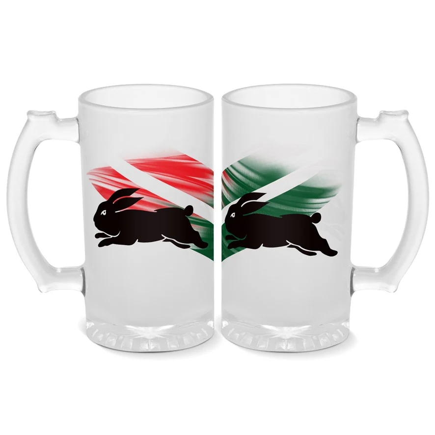 South Sydney Rabbitohs Frosted Stein 500mL