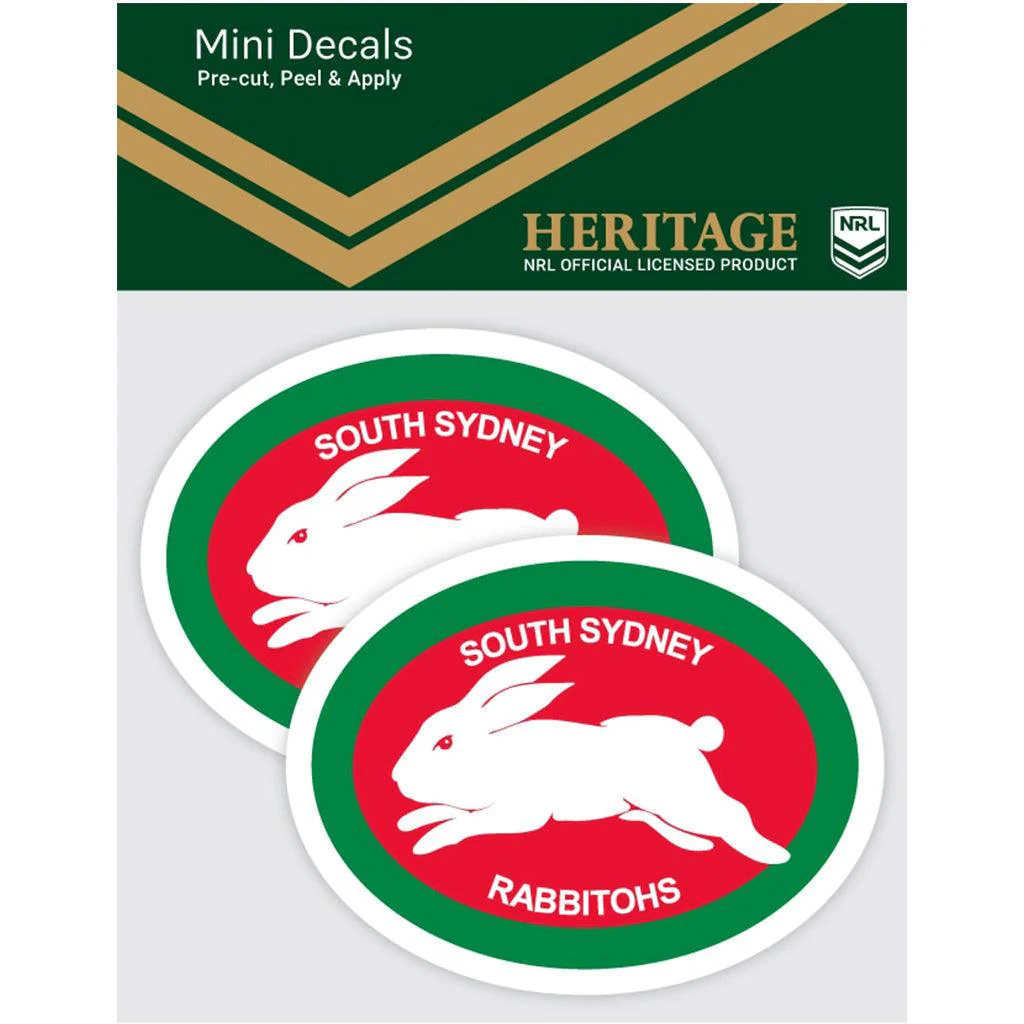 South Sydney Rabbitohs Heritage Mini Decals