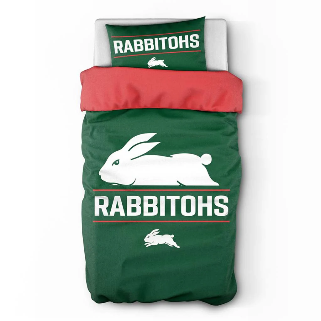 South Sydney Rabbitohs Quilt Cover Set Single