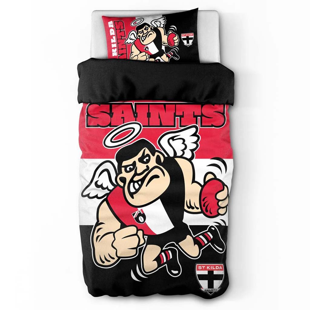 St Kilda Saints Quilt Cover Single