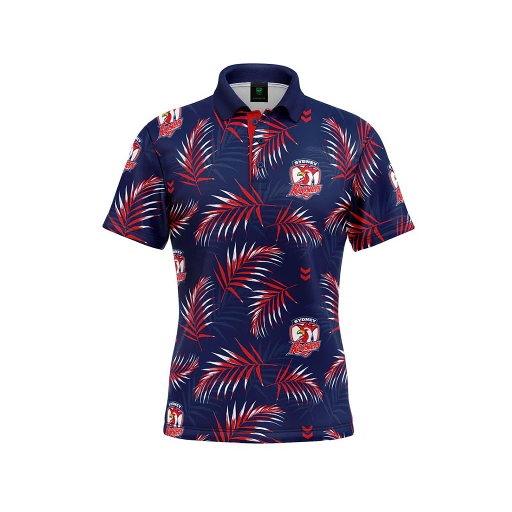Sydney Roosters 'Palm Beach' Golf Shirt Adult