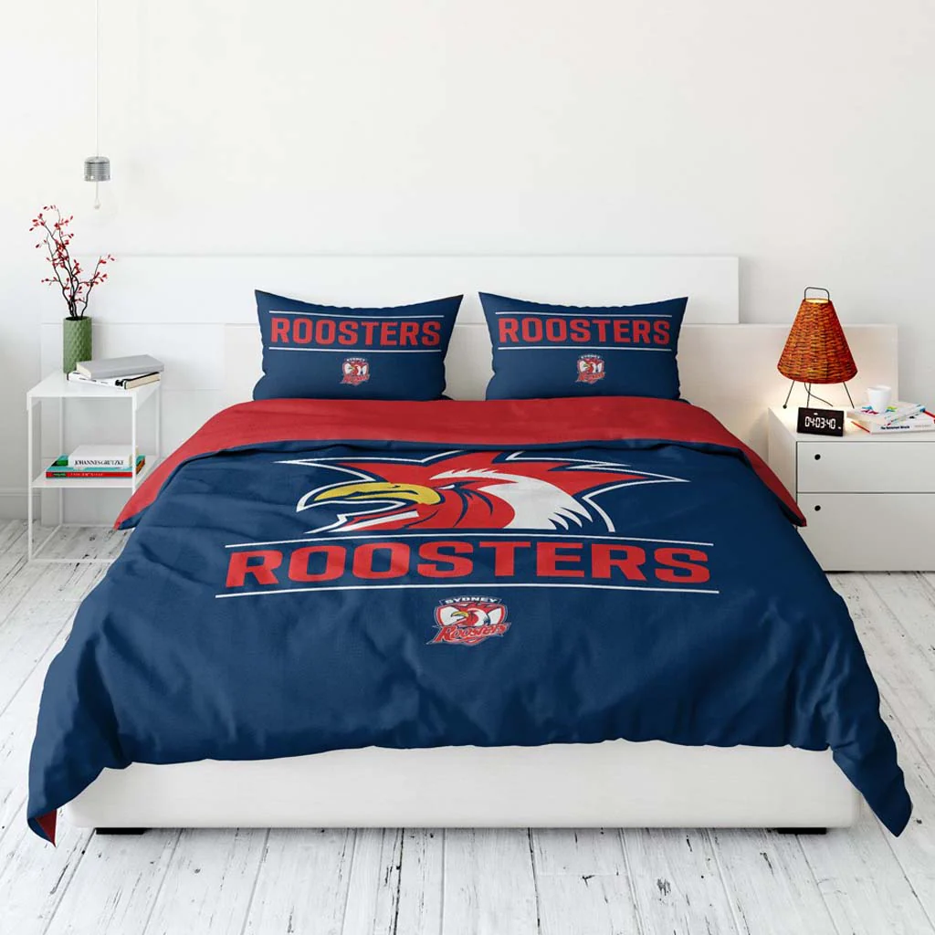 Sydney Roosters Quilt Cover Set Double