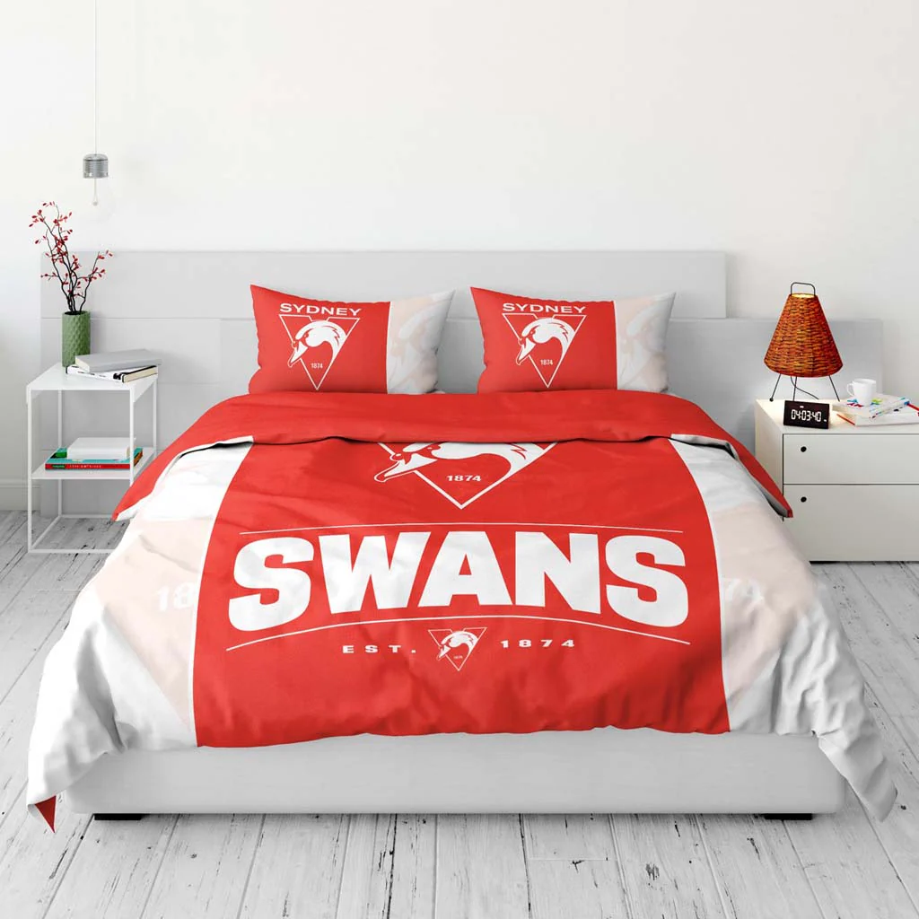 Sydney Swans Quilt Cover Queen