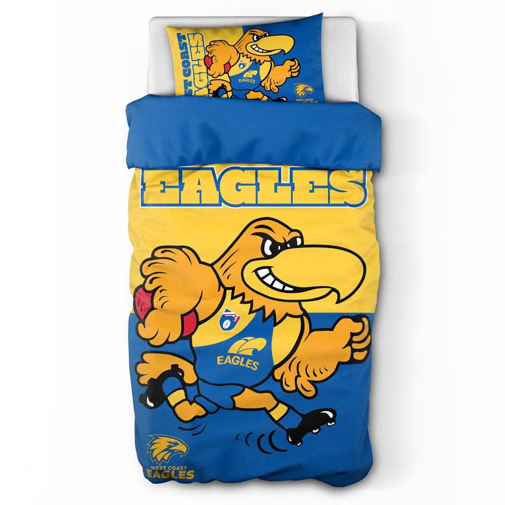 West Coast Eagles Quilt Cover Single
